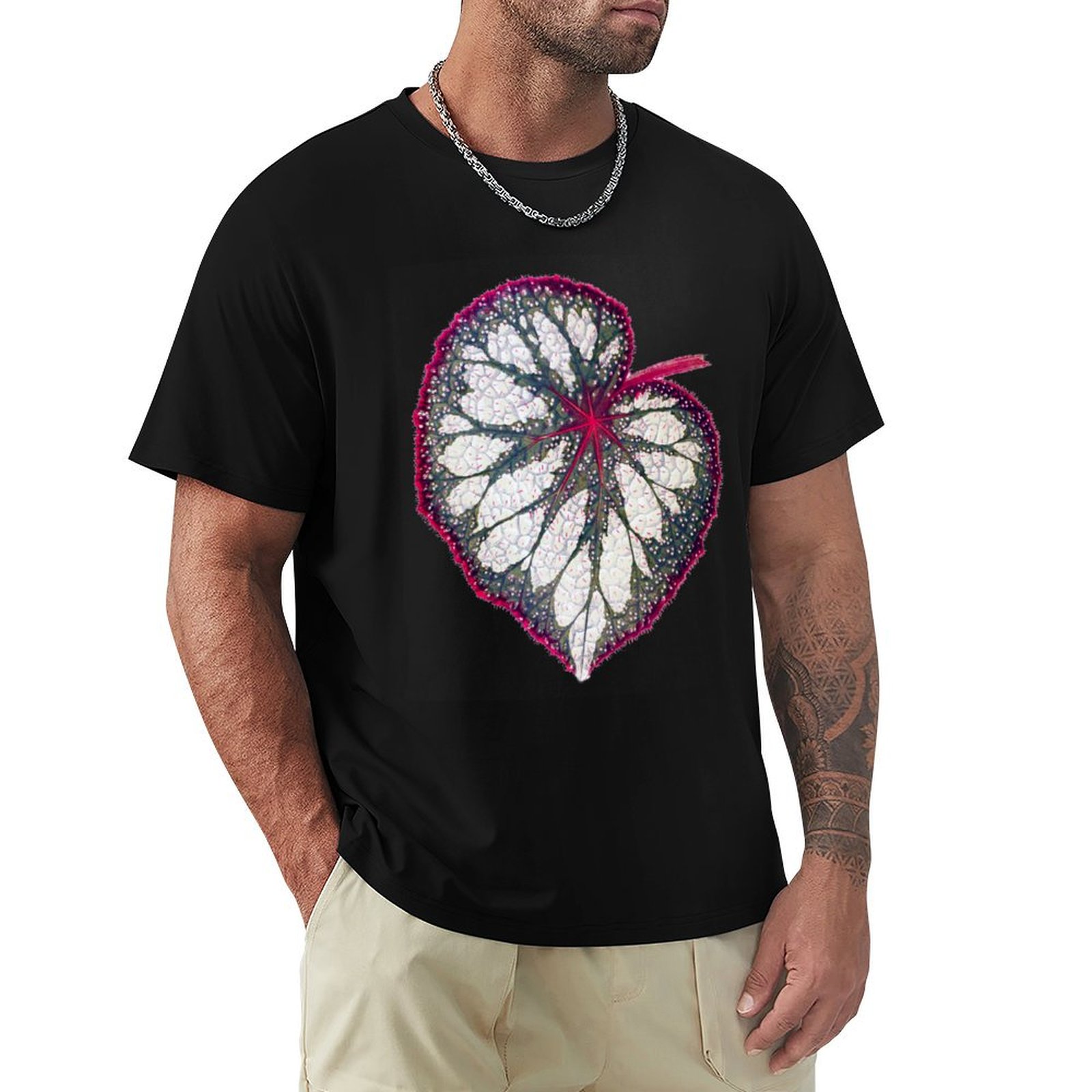 Begonia Rex - Begonia rex T-Shirt Yumuşak Esnek Kısa